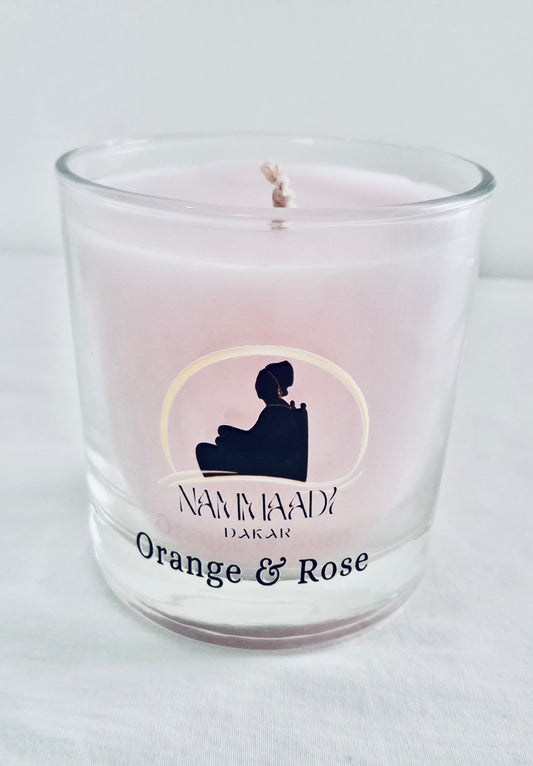 Orange & Rose Home Candle